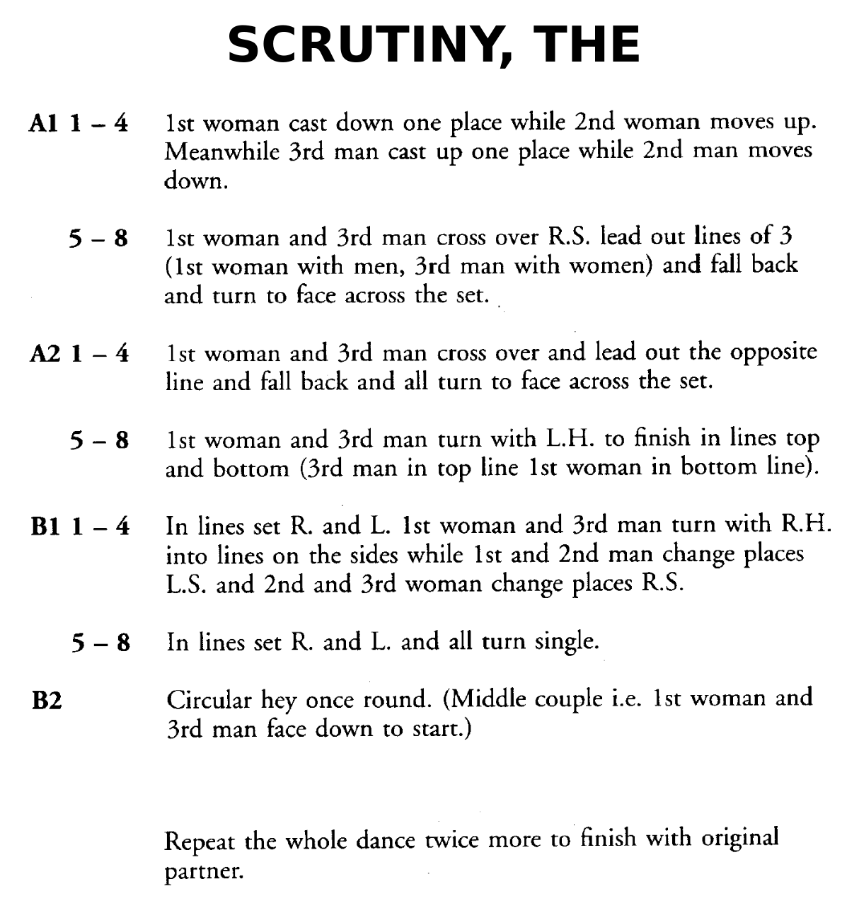 Scrutiny, The (dance)